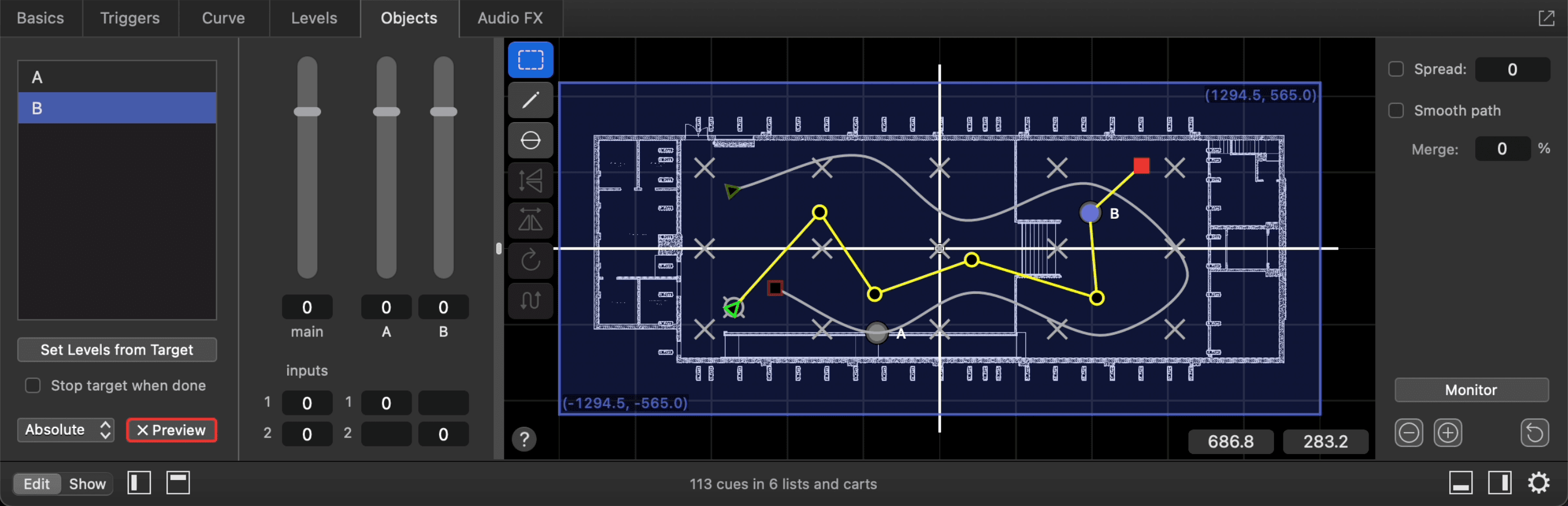 QLab 对象音频