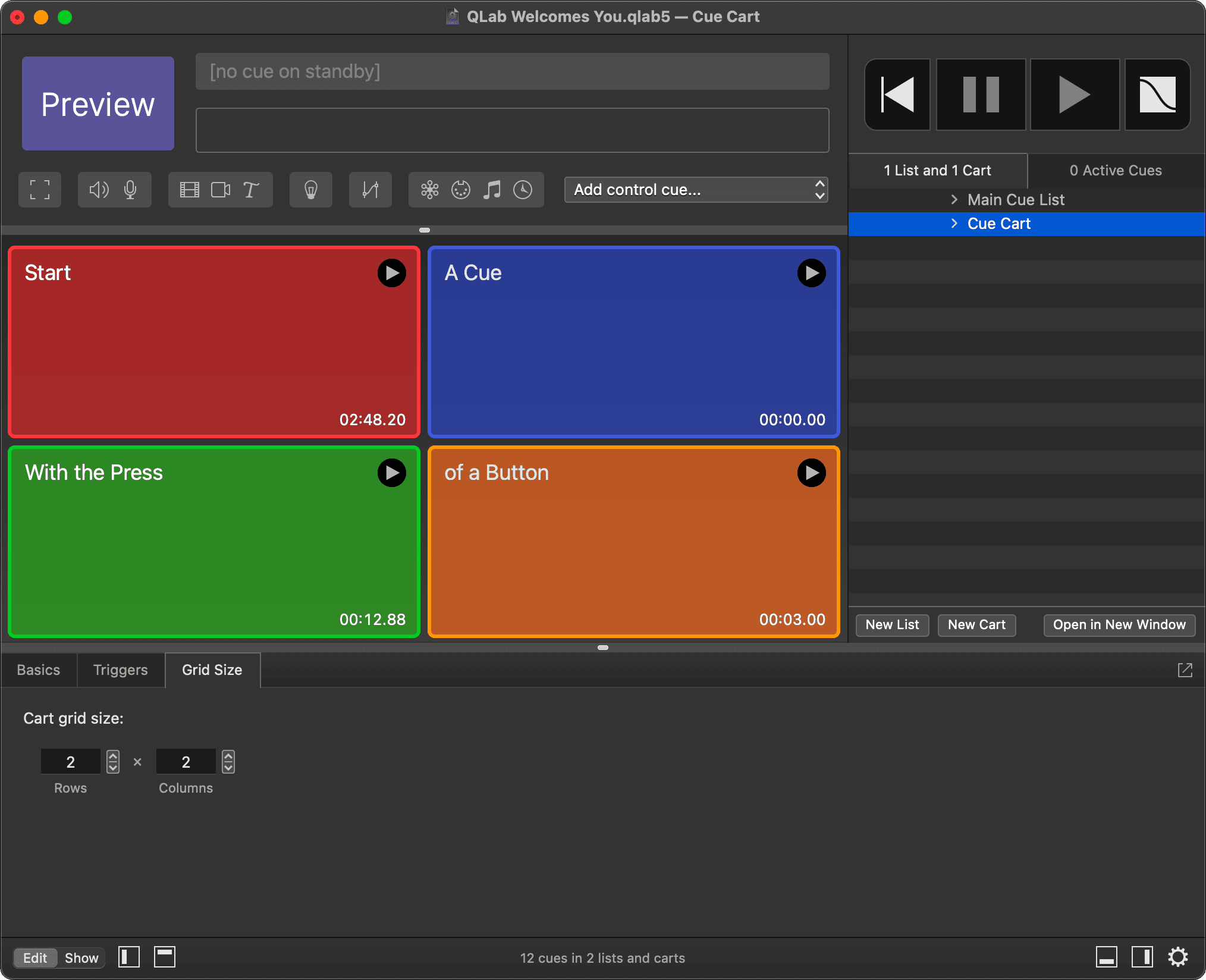 QLab 工作流